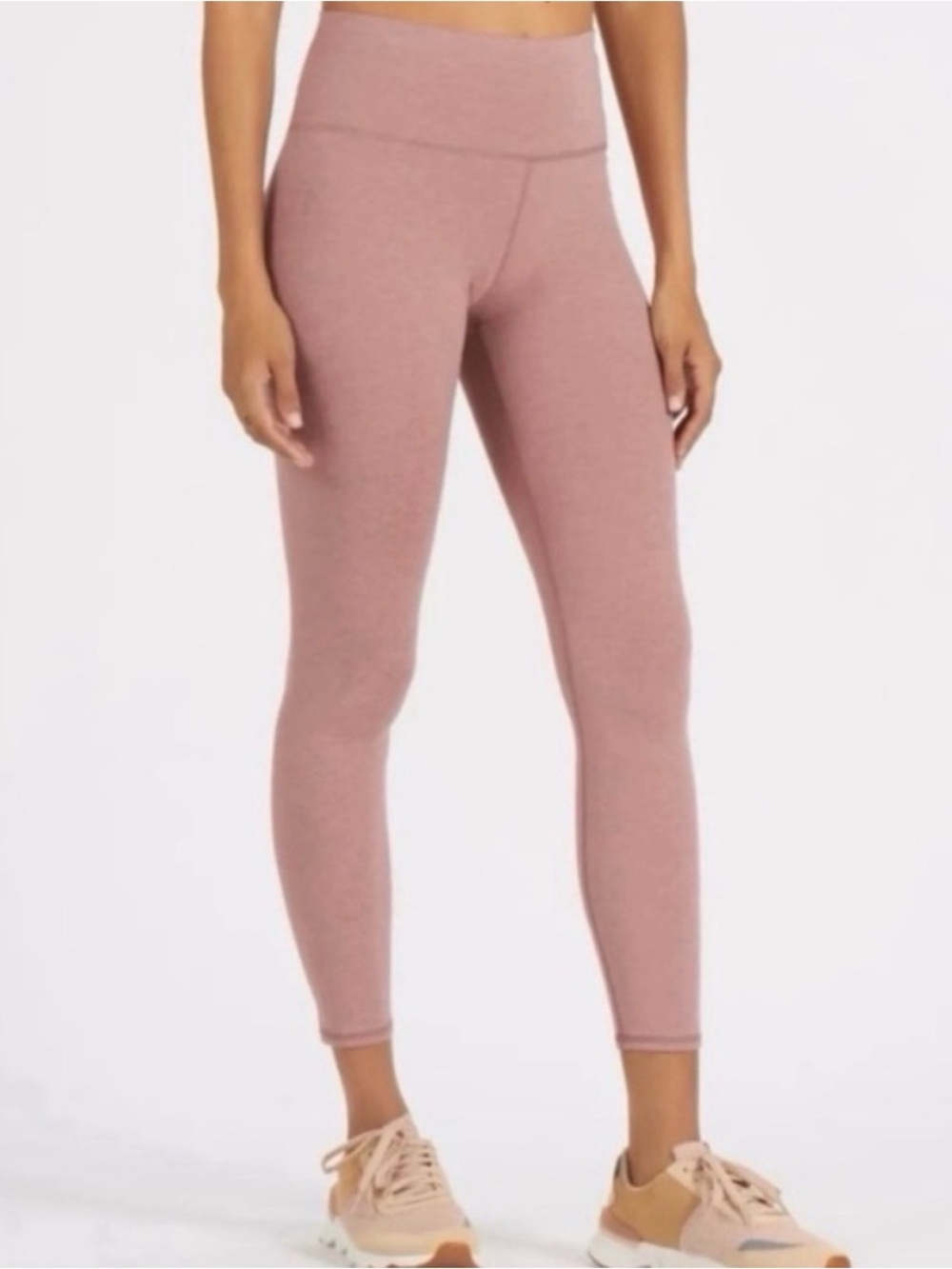 Vuori Clean Elevation Leggings - Burnt Clay Heather Pink - Medium (25” length)